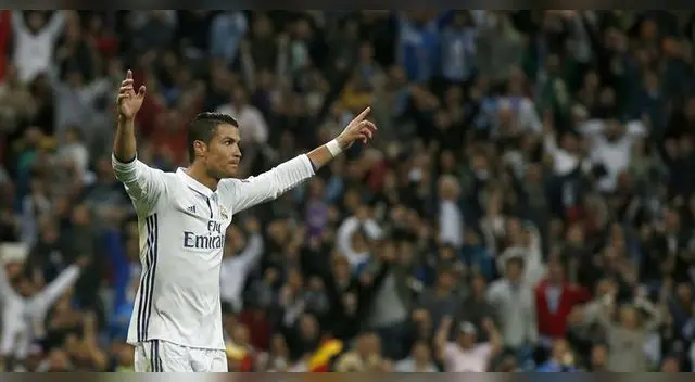 Cristiano celebra su golazo Cristiano celebra su golazo