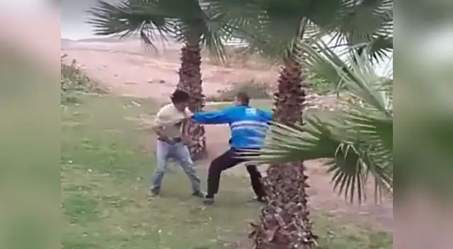 Pelea fue difundida por Facebook.