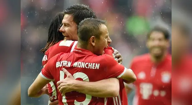 La celebración de Xabi Alonso luego de su golazo