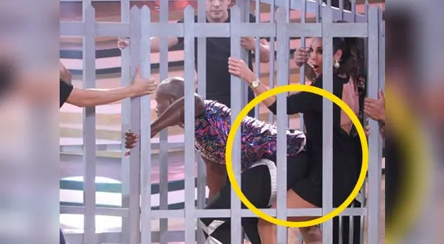 Cuto Guadalupe en 'El gran show', con Rebeca Escribens