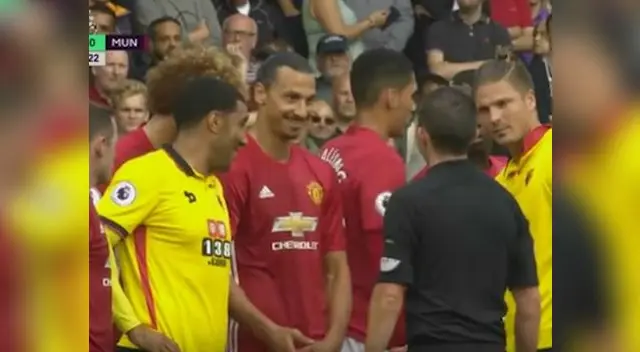 Zlatan no pudo contener la risa