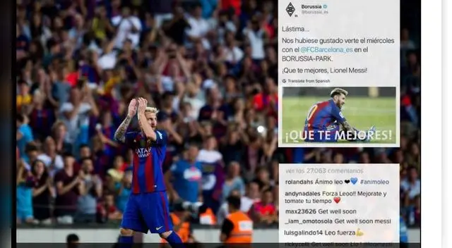 Messi agradeció a todos los que se preocuparon por él Messi agradeció a todos los que se preocuparon por él