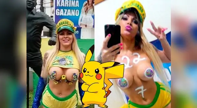 La candidata no duda en desnudarse para ser más popular