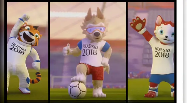 Los candidatos para ser la mascota de Rusia 2018