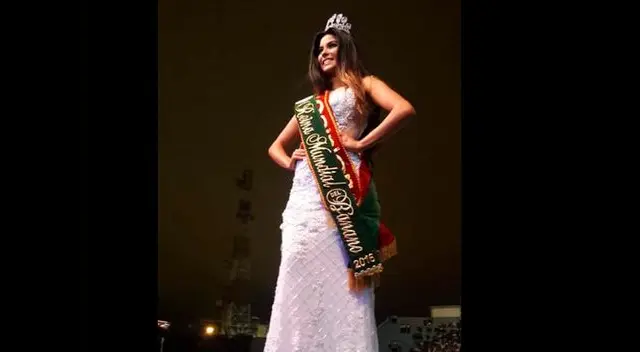 Emocionada por triunfo en certamen de belleza