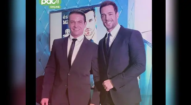 Junto a galán cubano con quien les une gran amistad