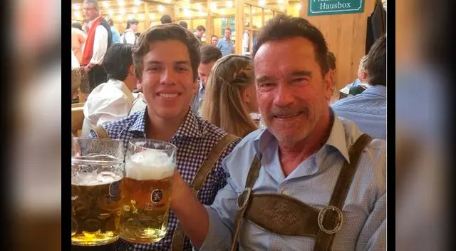 Arnold ya tiene su conciencia en paz y celebró los 19 años de su hijo