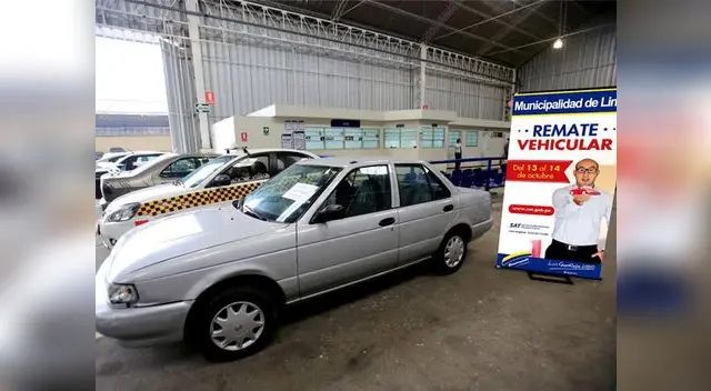 SAT remata vehículos desde 105 soles