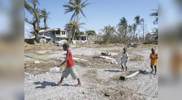 Haití y los niños afectados por el huracán