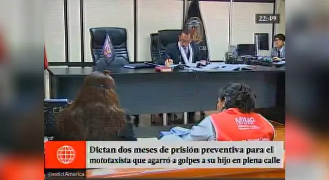 Dictan dos meses a mototaxista que golpeó a su hijo en una calle de Puente Piedra Dictan dos meses a mototaxista que golpeó a su hijo en una calle de Puente Piedra