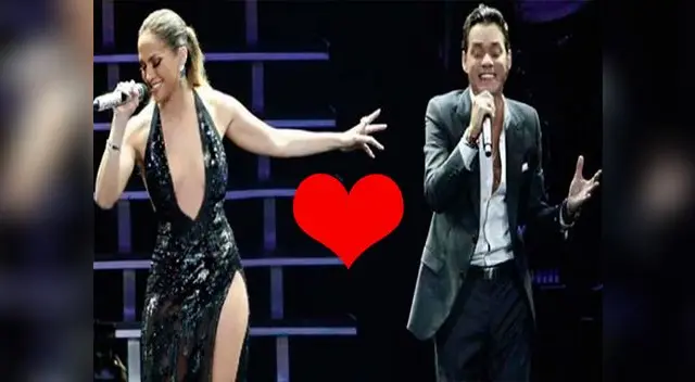 Juntos pero no revueltos. Marc Anthony acompañó a Jlo en una de sus presentaciones en New York.