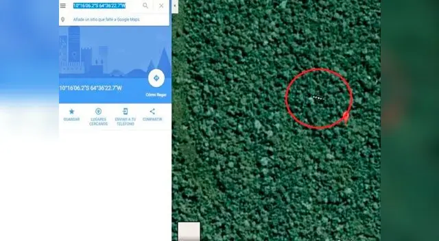 Nave captada en la Amazonía 