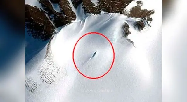 Supuesto OVNI estrellado en la Antártida