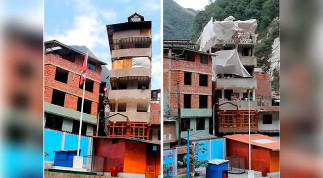 Demuelen edificio de 7 pisos en Machu Picchu Pueblo