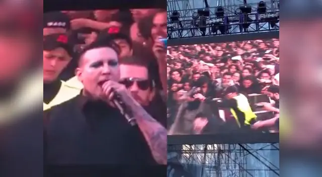 Tremenda caída. El cantautor de "Coma" besó suelo mexicano al caer de cara en su presentación en prestigioso festival producido por la banda Slipknot.