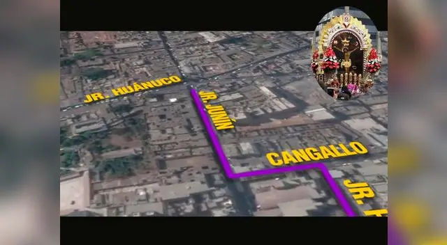 Conoce el recorrido del Señor de los Milagros 