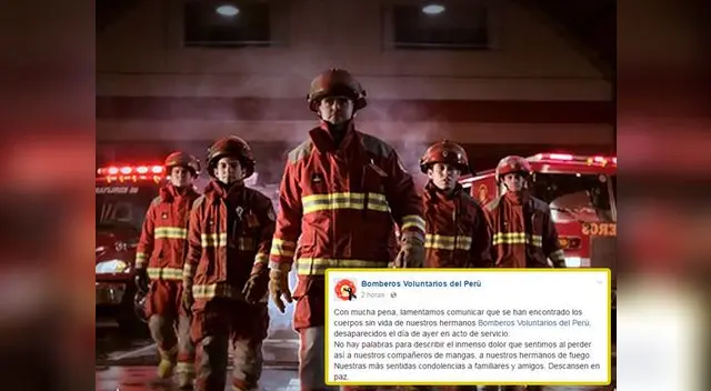 Bomberos voluntarios envían conmovedor mensaje tras la pérdida Bomberos voluntarios envían conmovedor mensaje tras la pérdida