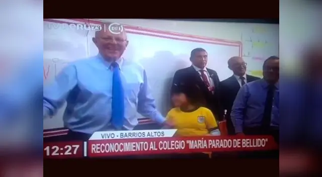 Pedro Pablo Kuczynski participó en actividad escolar Pedro Pablo Kuczynski participó en actividad escolar