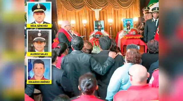 bomberos caídos  fueron recibidos con honores por autoridades y compañeros en la compañía italiana de bomberos roma 2.