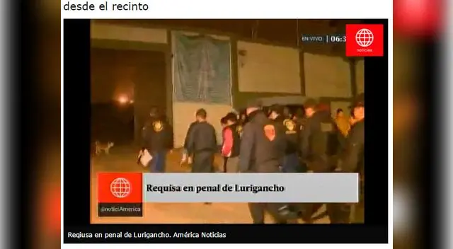 Contingente policial ingresando a presidio