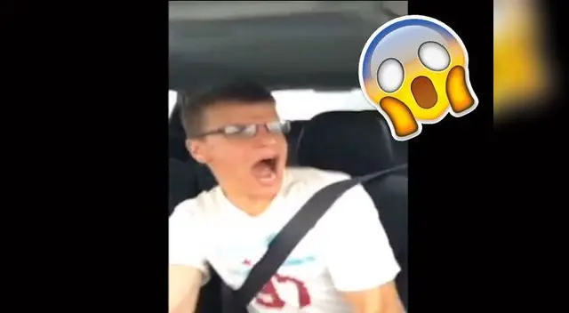 Joven grabó su propio accidente