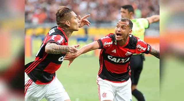 La celebración de guerrero tras conseguir el empate que salvó a su equipo de la derrota ante el Atlético Mineiro