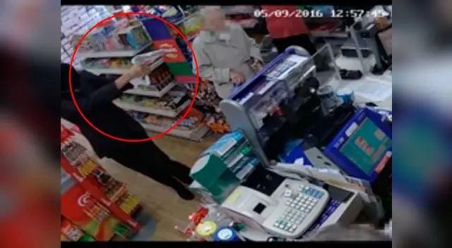 Ladrón intenta robar una tienda pero se lleva tremenda sorpresa