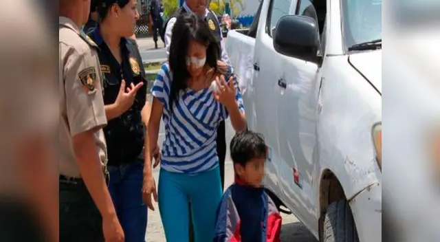 Madre de familia agredida