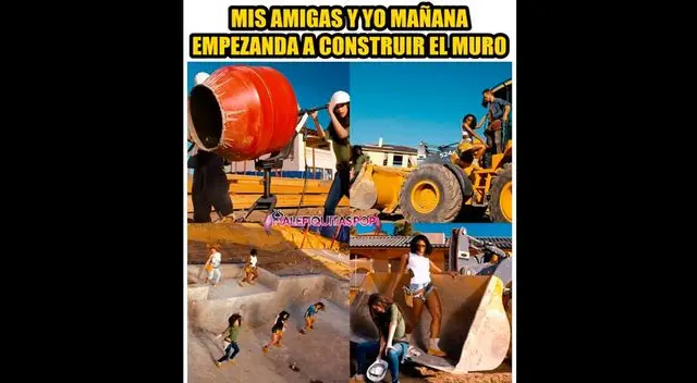 Memes por construcción del muro inunda las redes sociales