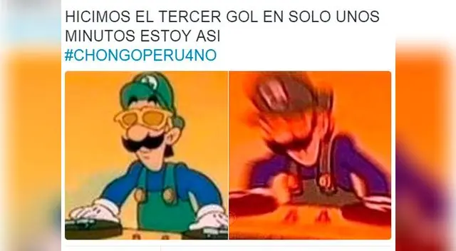 Meme del tercer gol de Perú