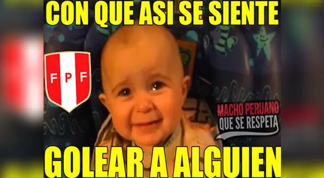 Divertido meme de la goleada de Perú a Paraguay