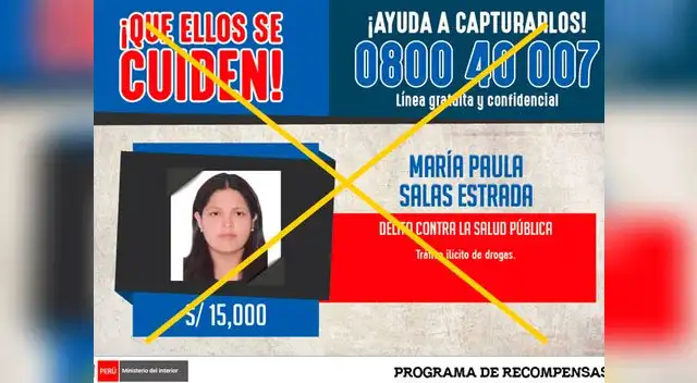 79 delincuentes han sido incluidas en programa de recompensas del Mininter