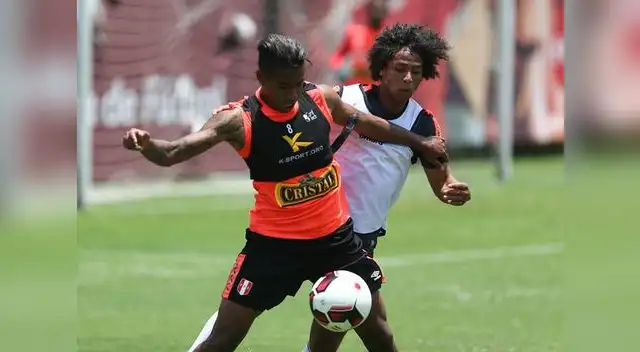 Andy Polo tomó parte en el partido de práctica ante la sub 17