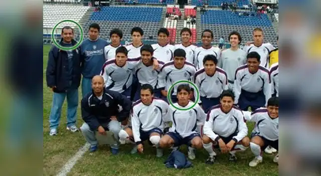 Lavalle y Cueva en los círculos. El volante tenía apenas 15 años