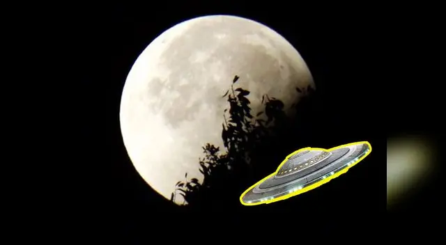 Supuesto Ovni aparece sobre la superluna