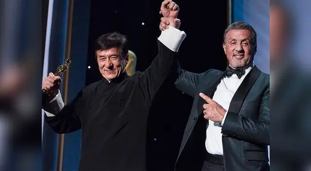 Sylvester Stallone celebra el reconocimiento de Jackie Chan