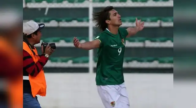 Marcelo Martins celebra el triunfo de Bolivia