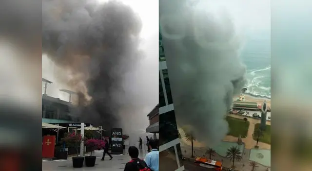 Los usuarios de Twitter compartieron imágenes del siniestro 