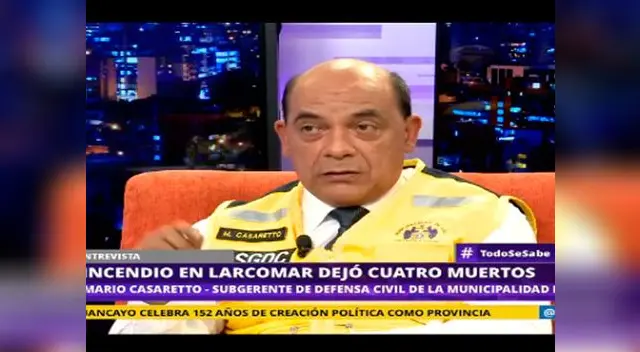 Mario Casaretto habló sobre el incendio en Larcomar Mario Casaretto habló sobre el incendio en Larcomar