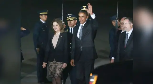 El presidente estadounidense fue recibido por Mercédez Aráoz