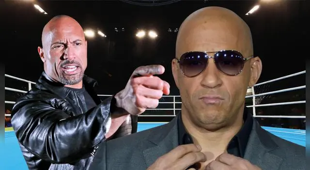"La Roca" le declaró la guerra a Vin Diesel 