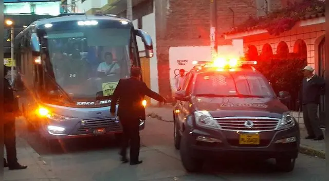 La seguridad de la visita estuvo chequeada al milímetro: FOTO: César Condori