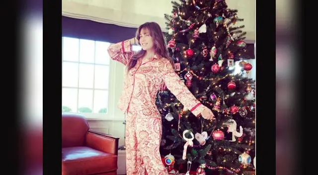 Mexicana armó nacimiento y árbol hace dos semanas. 