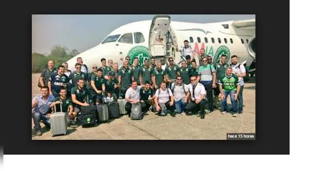 Una de las últimas fotos del plantel de Chapecoense