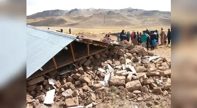 Una casa totalmente destruida