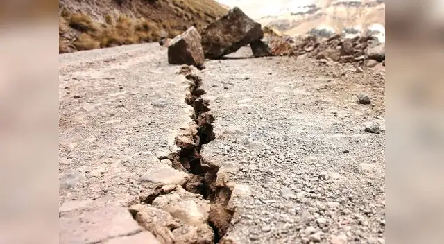 La tierra se abrió en algunos sectores