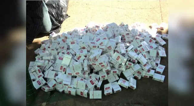 Policía Fiscal lucha contra venta de cigarrillos de contrabando