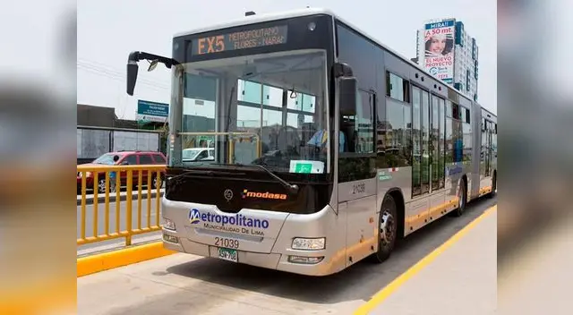 Protransporte anunció horario especial del Metropolitano