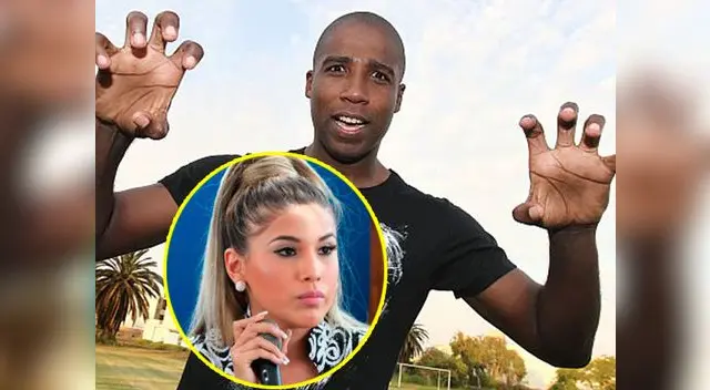 Cuto le dio con palo a la salsera