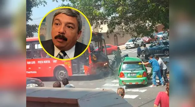 Alberto Beingolea resultó herido en accidente